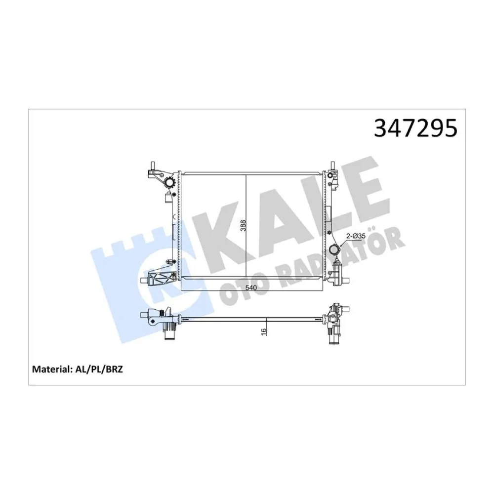 Radyatör Fiat Egea 1.4 Al-Pl-Brz