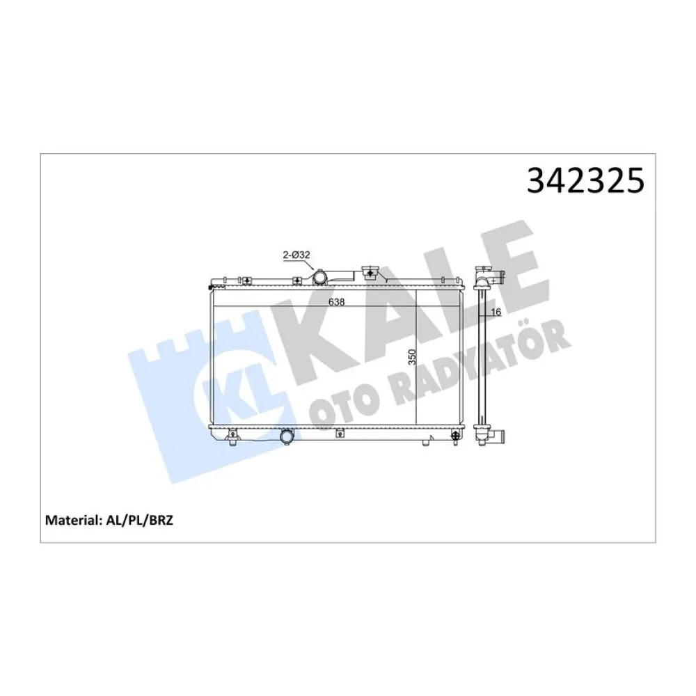 Radyatör Toyota Corolla Ae101 Al-Pl-Brz 1.3 -1.6 92-00
