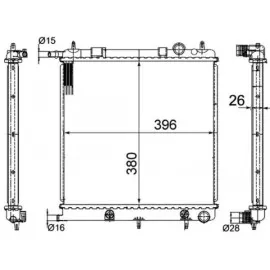 Radyatör Brazing C3 04/02 207 02/06 1007 04/05 Klimasiz Mek
