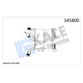 TURBO RADYATÖRÜ INTERCOOLER ASTRA H-ZAFIRA AL/PL/BRZ 262x181.5x62