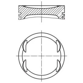 Motor Piston Segman Std Astra-Corsa-Meriva 1.4 Z Xep Euro4 73.40 012Pi00019100