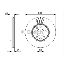 FREN DİSKİ ÖN 5 BİJON 280 MM RENAULT FLUENCE 1.6 16V / 2.0 16V / 1.5 DCI 10 -, MEGANE III 1.2 TCE 12 -, 1.4 TCE / 1.6 16V / 2.0 CVT / 1.5 DCI / 1.9 DCI 08 -, DACIA DUSTER 1.5 DCI / 1.6 16V 10 -