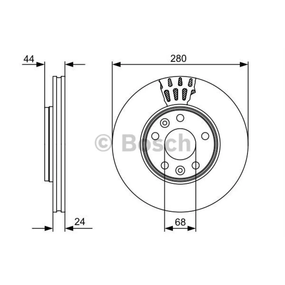 FREN DİSKİ ÖN 5 BİJON 280 MM RENAULT FLUENCE 1.6 16V / 2.0 16V / 1.5 DCI 10 -, MEGANE III 1.2 TCE 12 -, 1.4 TCE / 1.6 16V / 2.0 CVT / 1.5 DCI / 1.9 DCI 08 -, DACIA DUSTER 1.5 DCI / 1.6 16V 10 -