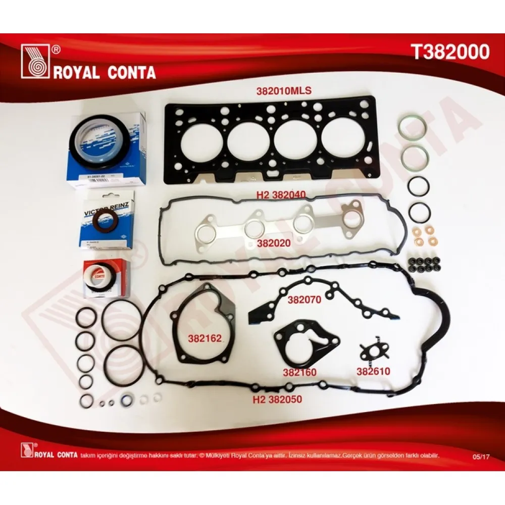 Üst Kapak Takim Conta Clio-Mgn-Kng 1.5 Dci K9K Reinz Keçeli