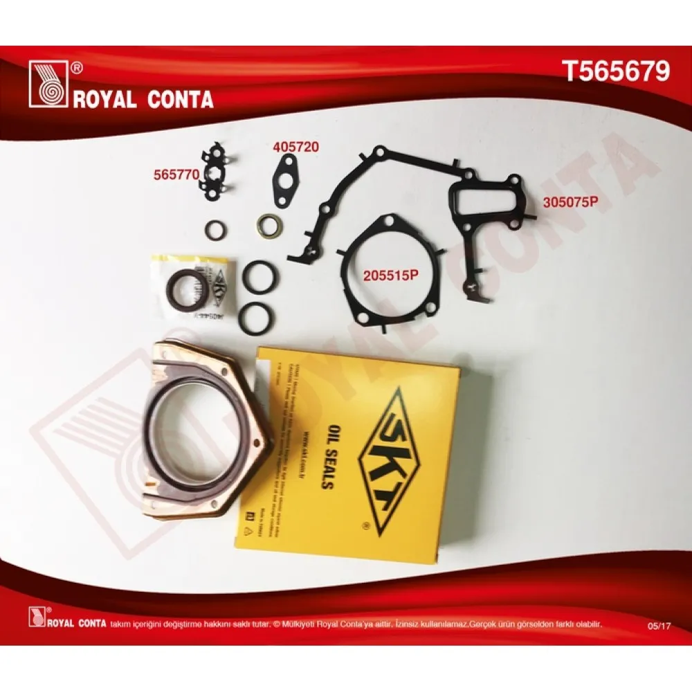 Fiat Egea 1.6D Multijet 114-120 Hp 2016- Skt Keçeli Alt Takim Conta