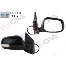 DIŞ DİKİZ AYNASI SAĞ COROLLA 10 ELEKTRİKLİ ISITMALI KATLANIR SİNYALLİ ASTARLI KONVEKS 7 FİŞ VM-6264NEBR