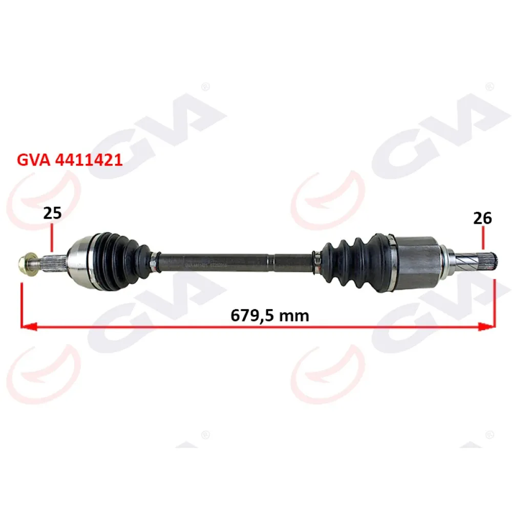 KOMPLE AKS SOL MEGANE 3-FLUENCE 1.5 DCİ 6 VİTES 09 680mm