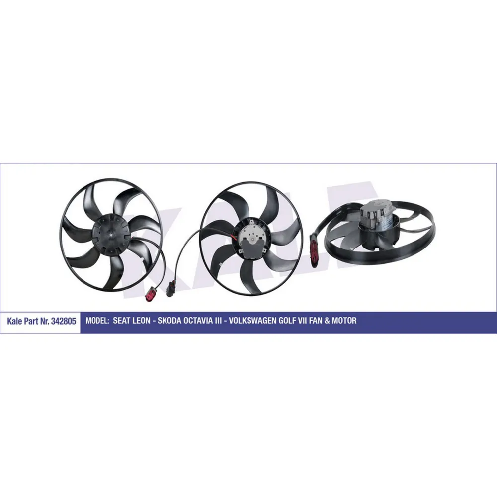 FAN MOTORU PERVANELİ SEAT LEON-SKODA OCTAVIA III-VW GOLF VII 445mm-370W DAVLUMBAZ YOK