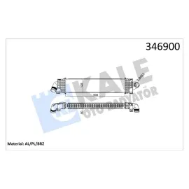 Turbo Radyatörü Intercooler Focus-Cmax 1.6Tdci 03 600X128X50 Al-Pl-Brz