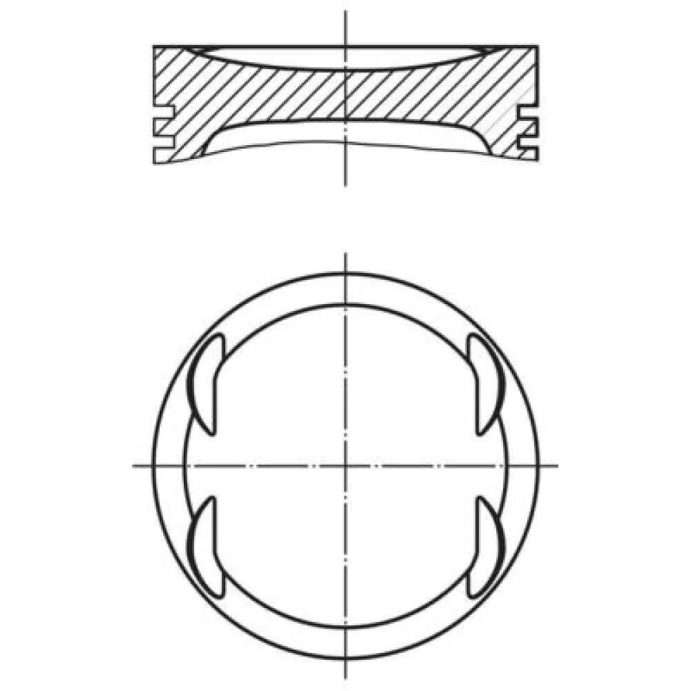 Motor Piston Segman Std Astra-Corsa-Meriva 1.4 Z Xep Euro4 73.40 012Pi00019100