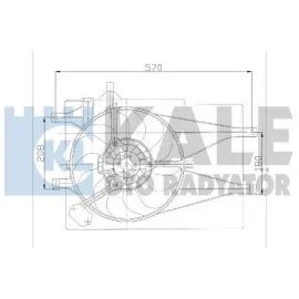 FAN GRUBU DAVLUMBAZLI FIAT PALIO-ALBEA 1.2 8V 16V 98 09 MT KLİMALI FAN MOTORU DAVLUMBAZLI
