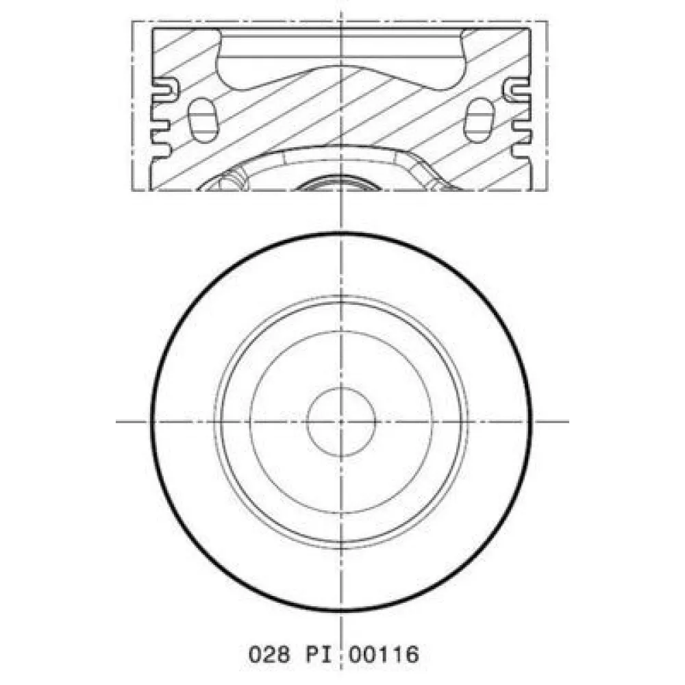 Motor Piston Segman Crafter-Amarok-Passat 81Mm 0.50 Ckub-Cktb-Cffa-Cffb-Cfgb-Cfgc-Cnfa-Cnfb 87-891807-32
