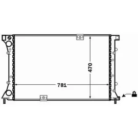 RADYATÖR BRAZİNG KNG 01 1.5DCI K9K AC KLİMASIZ MEK 460x448x26