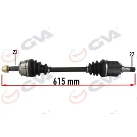 Komple Aks Sol Opel Corsa D 1.0-1.2-1.4 07-14 -Corsa E 15 -Adam 13 615Mm