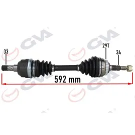 Komple Aks Sol Opel Vectra A 1.8-2.0 88-95 -Astra F 92-98 -Calibra A 89-97 Abs Li 29Diş 592Mm