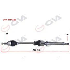 Komple Aks Sağ Clio Iv 1.5 Dci 12- 75-90Hp