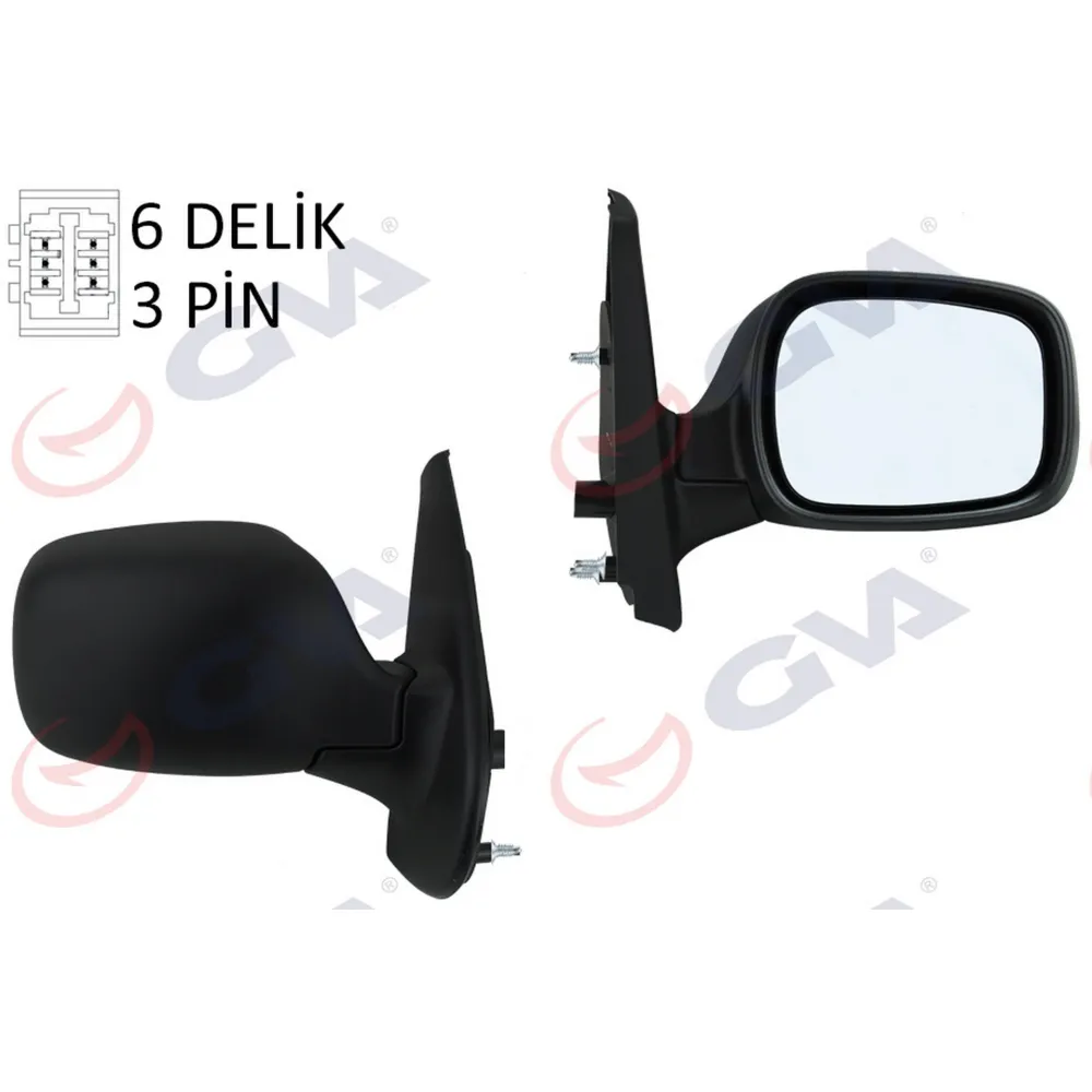 DIŞ DİKİZ AYNASI SAĞ KANGOO 01 ELEKTRİKLİ ISITMALI ASFERİK 5 FİŞ VM-132NEHR