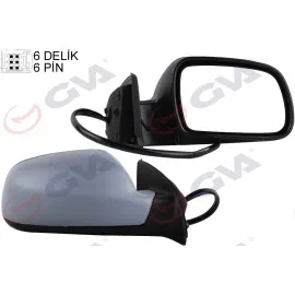 Diş Dikiz Aynasi Sağ 307 02 Elektrikli Isitmali Astarli Sensörlü Konveks 6 Fiş Vm-207Ehpsr