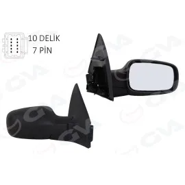 Diş Dikiz Aynasi Sağ Megane 02 Elektrikli Isitmali Sensörlü Konveks 5 Fiş Vm-138Ehsr