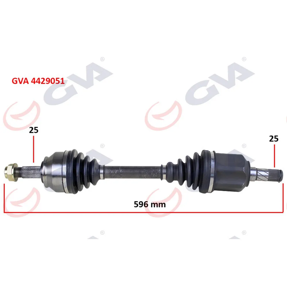 KOMPLE AKS SOL DOBLO 1.6 MJT AT/MT 10- 596mm