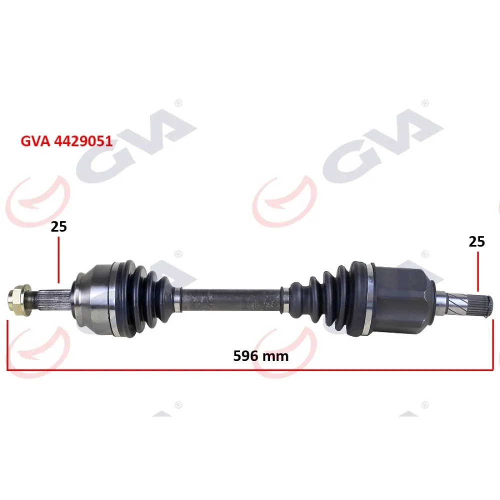 Komple Aks Sol Doblo 1.6 Mjt At/mt 10- 596Mm