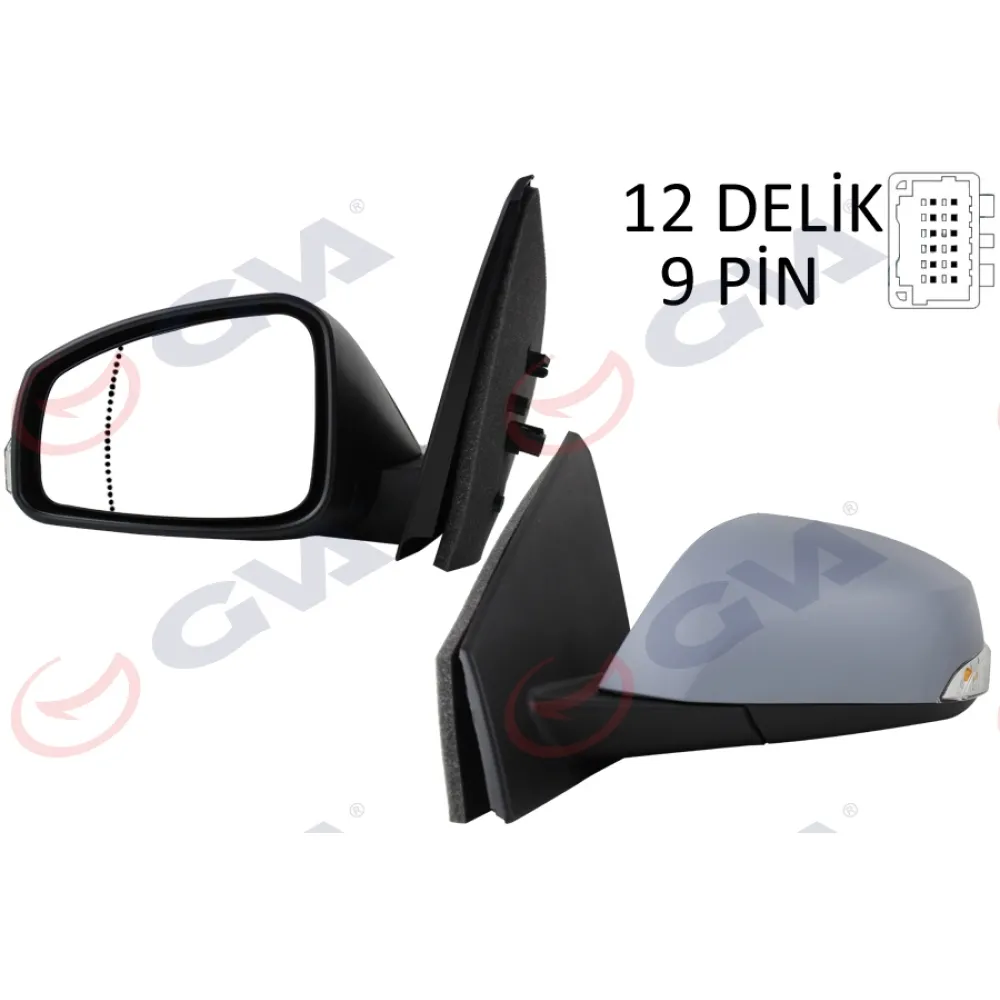 Diş Dikiz Aynasi Sol Fluence 10 Elektrikli Isitmali Sinyalli Sensörlü Astarli Asferik Vm-6141Ehpsal