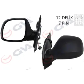 Diş Dikiz Aynasi Sol Transporter T6 Caravelle 10 Elektrikli Isitmali Katlanir Asferik 7 Fiş Vm-6196Ebal