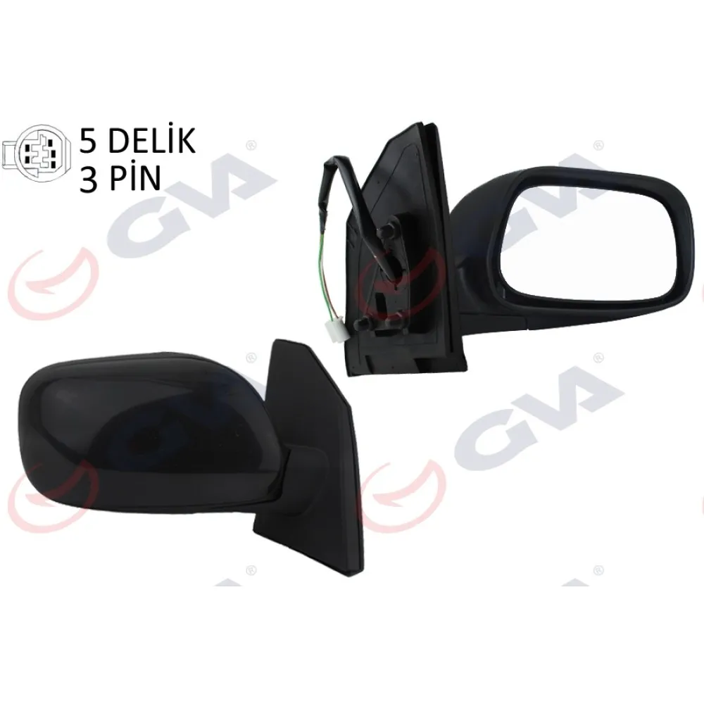 Diş Dikiz Aynasi Sağ Corolla 02 Elektrikli Konveks 3 Fiş Vm-277Er