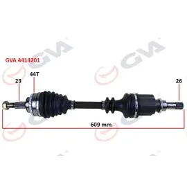 Komple Aks Sol Clio Symbol Thalia 1.5 Dci 08- Abs Li 44Diş 609Mm