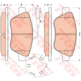 ÖN BALATA NEMO 1.3 HDİ 75 09 BIPPER 1.3 HDİ 75 10 BIPPER TEPEE 1.3 HDİ 10 FIORINO 1.4 1.3D 09