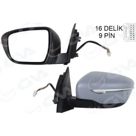 Diş Dikiz Aynasi Sol Qashqai 13 Elektrikli Isitmali Katlanir Sinyalli Astarli Konveks