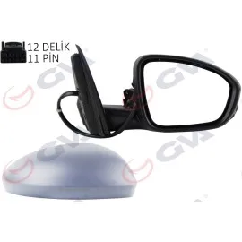 Diş Dikiz Aynasi Sağ Megane 15 Elektrikli Isitmali Katlanir Sinyalli Sensörlü Astarli Konveks Vm-6142Ebfpsr