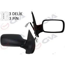Diş Dikiz Aynasi Sağ Palio 98 Elektrikli Konveks 3 Fiş Vm-155E-5Dr