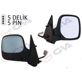 Diş Dikiz Aynasi Sağ Berlingo-Partner 97 Elektrikli Isitmali Astarli Konveks 5 Fiş Vm-118Ehpr