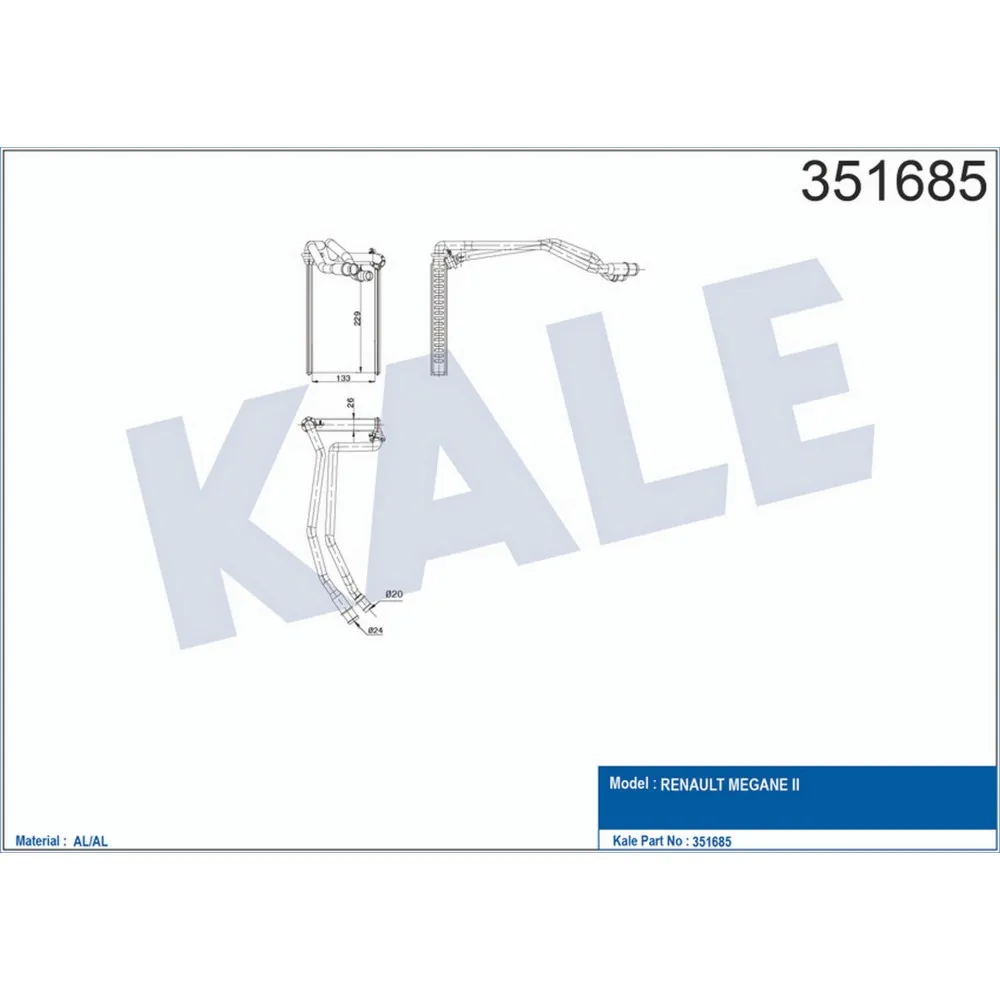 KALORİFER RADYATÖRÜ MEGANE II