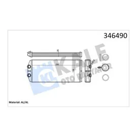 Kalorifer Radyatörü 407 04 C5-C6 290X129X26