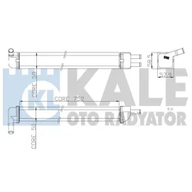 KALORİFER 2 SIRA CU PL R12-TOROS BAKIR BORULU