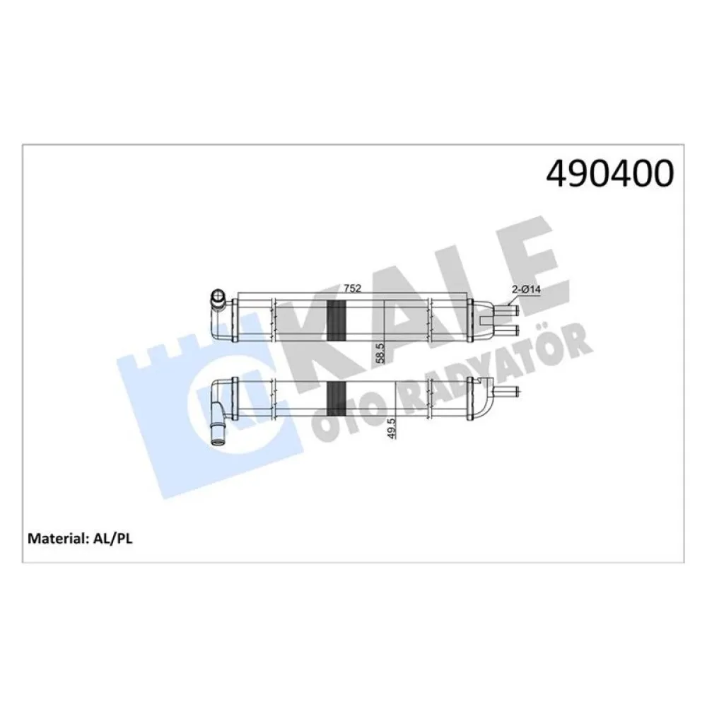 Kalorifer 2 Sira Cu Pl R12-Toros Bakir Borulu