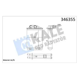 KALORİFER RADYATÖRÜ FIAT 500-PANDA 1.2İ-1.3 MJTD-1.4İ