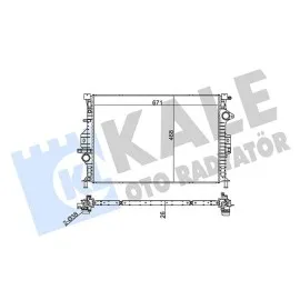 Radyatör Cmax Ii-Focus Iii-Galaxy-Mondeo Iv-Smax-S60-S80-V60-V70 Xc60 671X468X26 Al/pl/brz