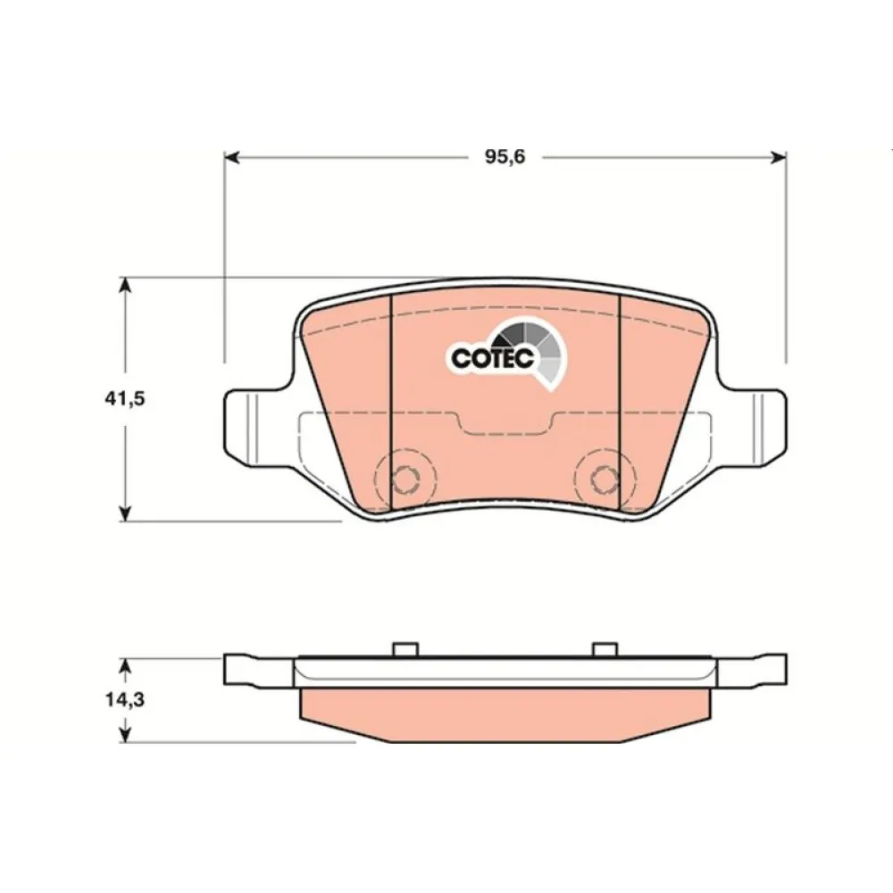 Fren Balatasi Arka Mercedes-Benz A Serisi A 160 97-04, A 190 99-04, A 210 01-04, A 170 Cdi 01-04, A 160-180-200 Cdi 04-12