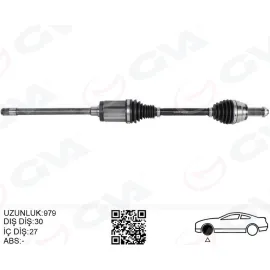 KOMPLE AKS ÖN SAĞ BMW X5 E70 F15 X6 F16 E71 E72 973MM