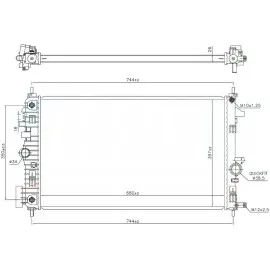Radyatör Brazing Opel Insignia A 680X397X26