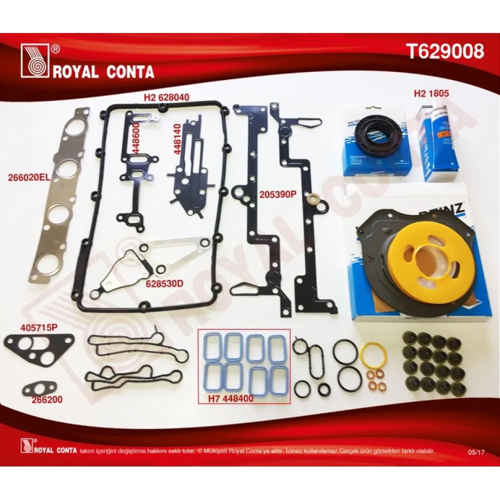 Motor Takim Conta Reinz Keç. Subp.lastik Skc Siz Transit 2.2 Tdci Euro5 Arkadan Çeker