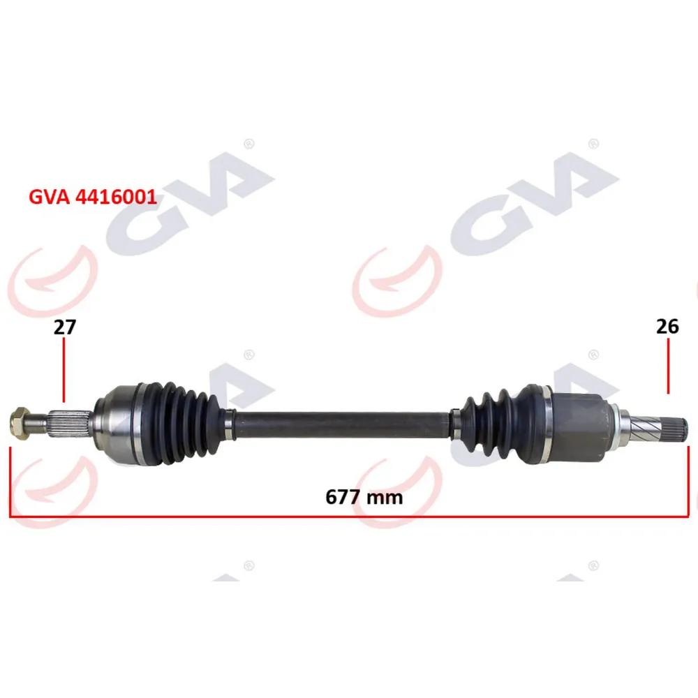 KOMPLE AKS SOL KANGOO 3 1.5 DCİ 08- 677mm