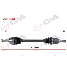 KOMPLE AKS SOL KANGOO 3 1.5 DCİ 08- 677mm