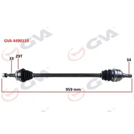 Komple Aks Sağ Vectra B 1.6İ-1.8İ-2.0İ 95-03 Abs Li 29 Diş 959Mm