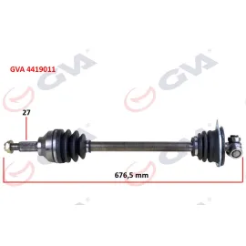 KOMPLE AKS SOL TRAFIC II-OPEL VIVARO 1.9 DCI 01 676mm