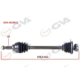 Komple Aks Sol Trafic Ii-Opel Vivaro 1.9 Dci 01 676Mm