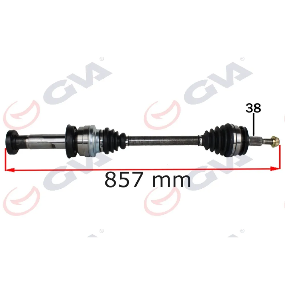 Komple Aks Sağ Düz Vites Transporter T6 2.0 Tdi 858Mm Caab-Caac-Caae